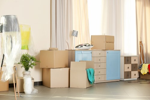 Customer reviewing storage service terms and booking conditions
