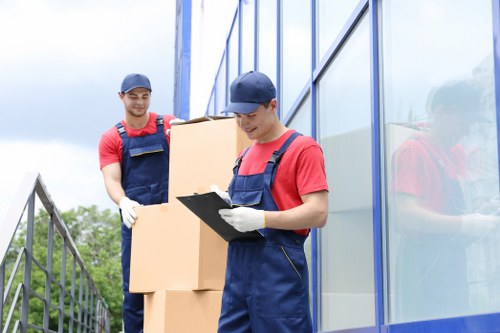 Professional removals team planning a move in Penge