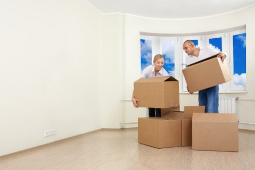 Small removals van ready for a local move in Penge